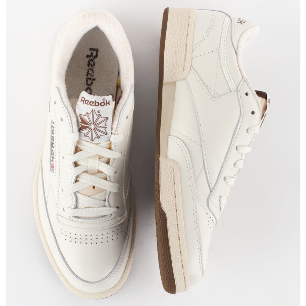 Club C 85 Vintage Sneakers, Size 6.5, Off White